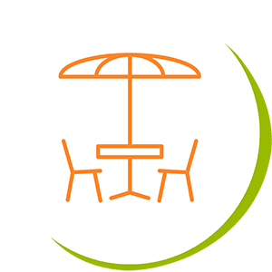pictogramme extérieur terrasse la croisée des chemins izeaux
